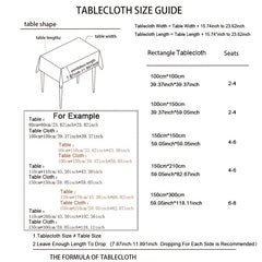 Stain Resistant Tablecloth - Indoor/Outdoor Use