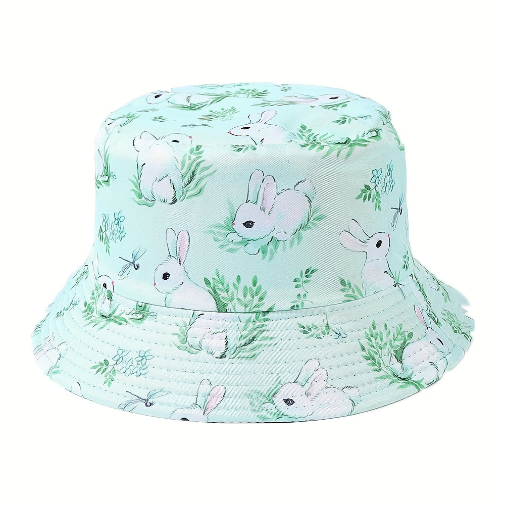 Easter Bunny Fisherman Hat Double Sided Small Fresh Unisex Basin Hat