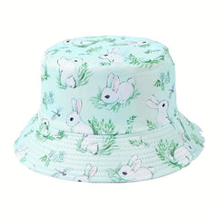 Easter Bunny Fisherman Hat Double Sided Small Fresh Unisex Basin Hat