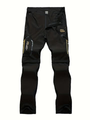 Men's Quick Dry Convertible Hiking Pants Lightweight Zip Off Travel Trousers