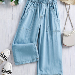 Girls Casual Wide Leg Pants Spring Summer Clothes