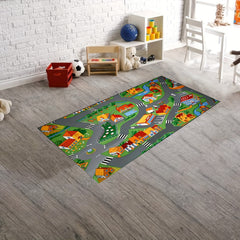 Educational Car Rugs For Kids: Road & Traffic Carpet Play Rug