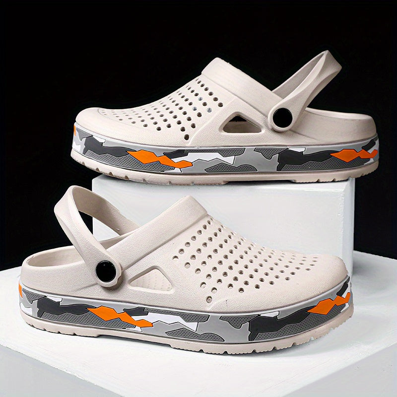 Men's Lightweight Comfy Clogs Hollow Out Garden Shoes