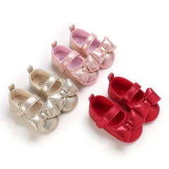 Cute Glitter Bow Sandals for Baby Girls