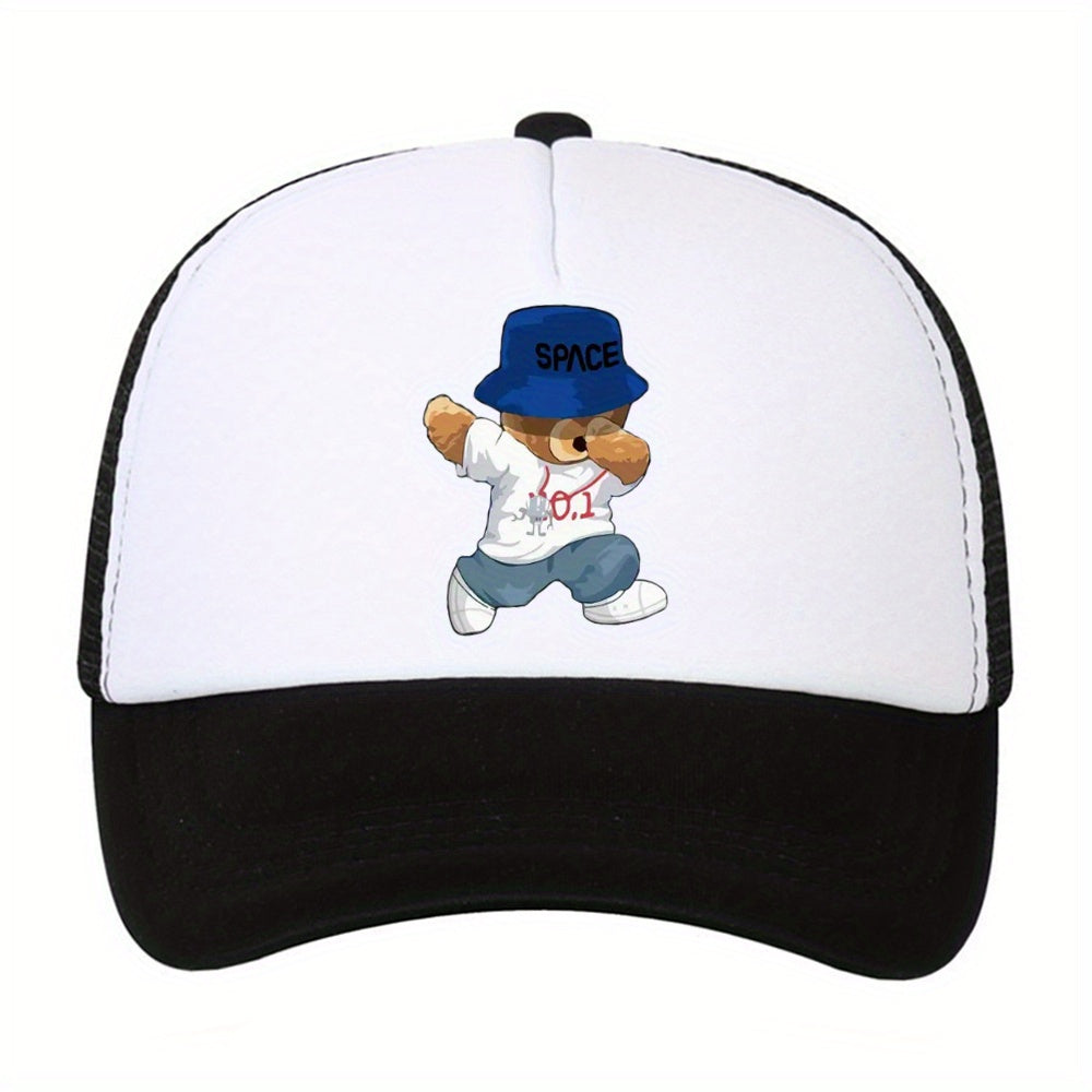Men's Outdoor Sunshade Baseball Cap Mesh Breathable Trucker Hat