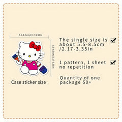 50pcs Anime Cartoon Graffiti Stickers Waterproof for Laptop Motorcycle Car