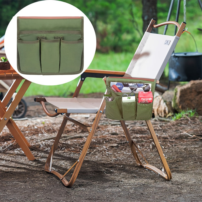 Outdoor Camping Chair Armrest Storage Bag