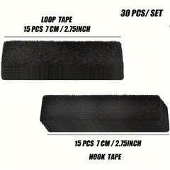 3x7cm Adhesive Hook and Loop Strip - 10/20Sets