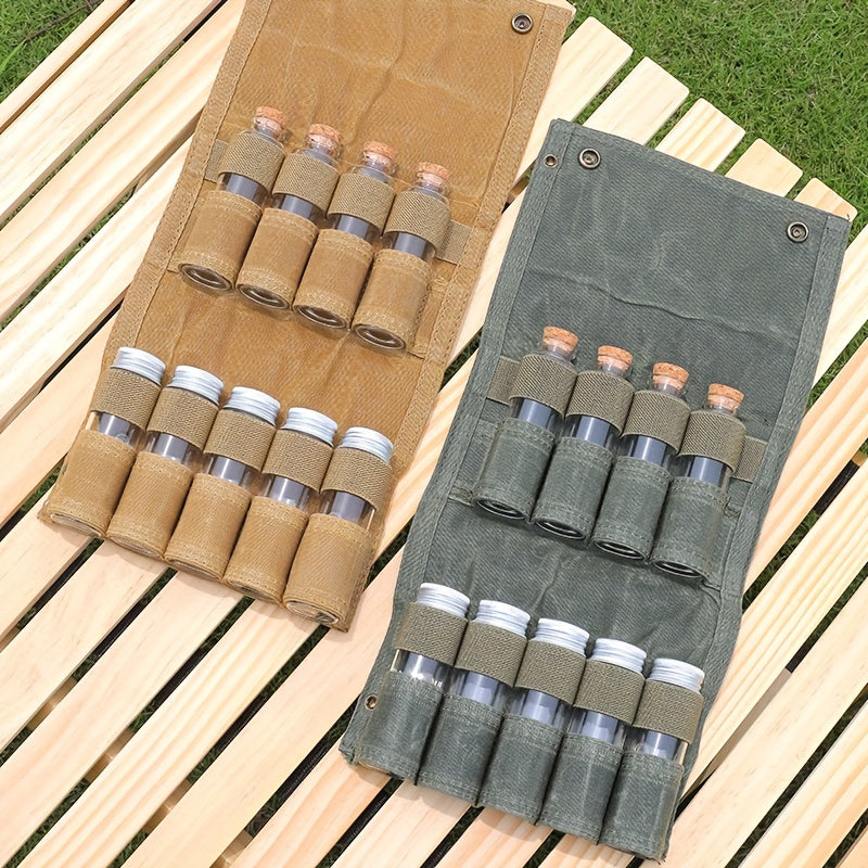 Outdoor Spice Bottle Storage Bag for Camping & Picnic