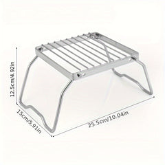 Portable Folding Stainless Steel BBQ Grill for Picnic Camping Hiking
