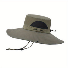 Breathable Mesh Sides Bucket Hat with Chin Strap
