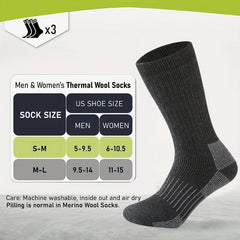 3 Pairs Men's Wool Low Cut Socks for Outdoor Exercise