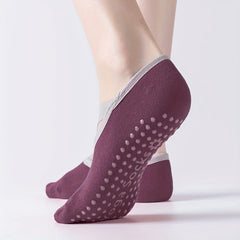 Women's Cross Strap Non Slip Yoga Socks with Extra Grips