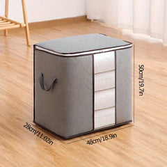 Blanket Storage Bags With Zipper Non Woven Large Organizers