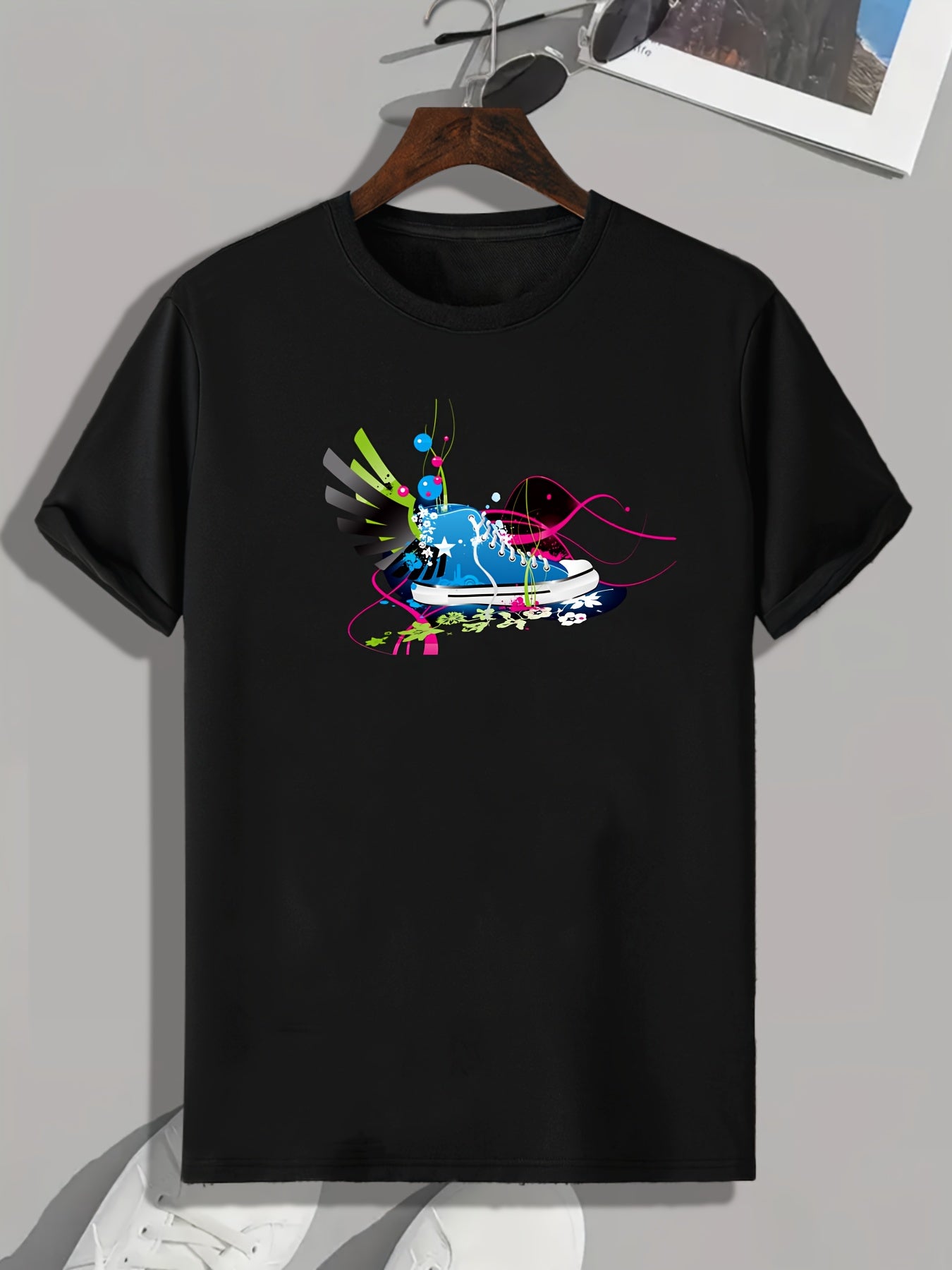 Sneaker Pattern Print Men's Comfy Sports T shirt