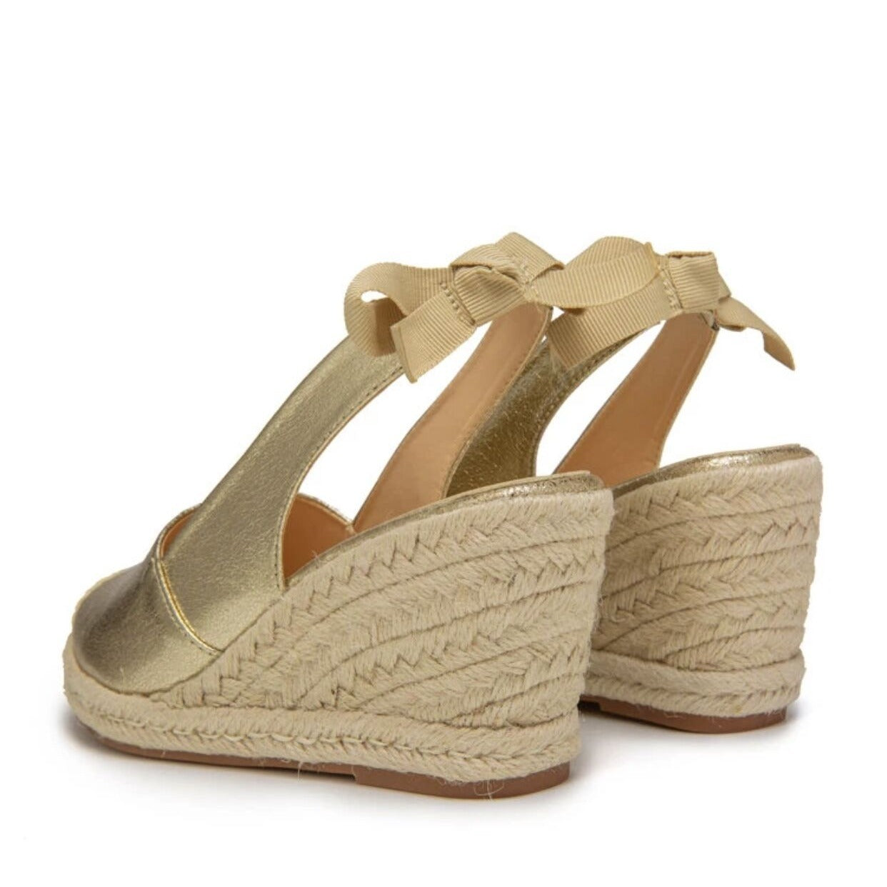 Closed Toe Bandage Espadrille Wedges Sandals for Women
