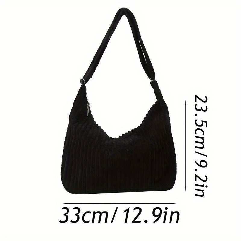 Striped Mini Shoulder Bag Versatile Cross Body Bag