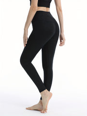 Leopard Sports Pants Tummy Control Butt Lifting Yoga Leggings Women's Activewear