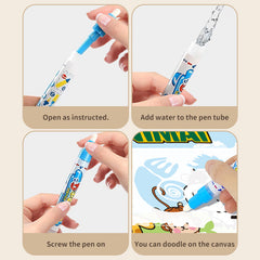 Magical Water Canvas Set with Reusable Graffiti Pen