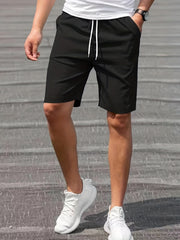 Stretch Graphic Drawstring Shorts for Men