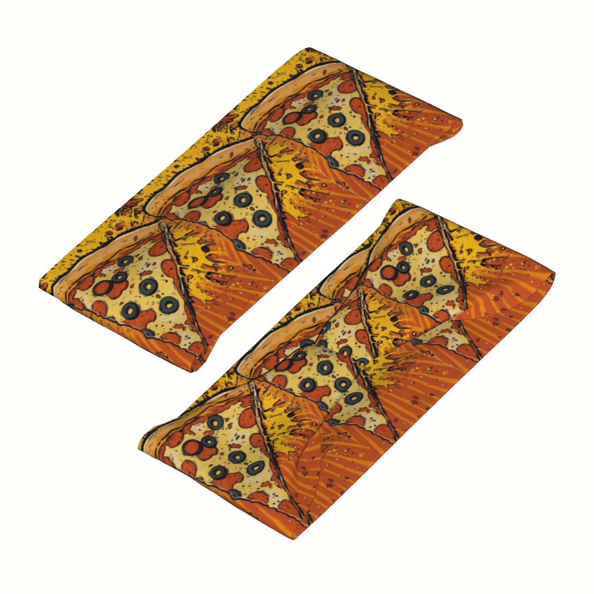 Pizza Slice Sports Headband Sweat Wicking Stretchy Polyester