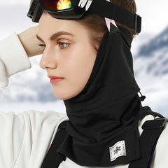 Plush Headband Thermal Mask Neck Scarf Women's Skiing Winter Face