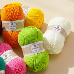 Soft Acrylic Yarn for Knitting & Crocheting, 140 Yards