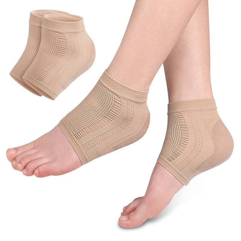 Mesh Gel Heel Socks Foot Protector Moisturizing Anti-Wear Anti-Cracking Socks