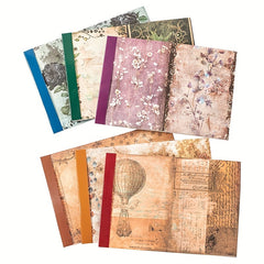 40 Sheets Large Retro Dark Style Material for DIY Albums