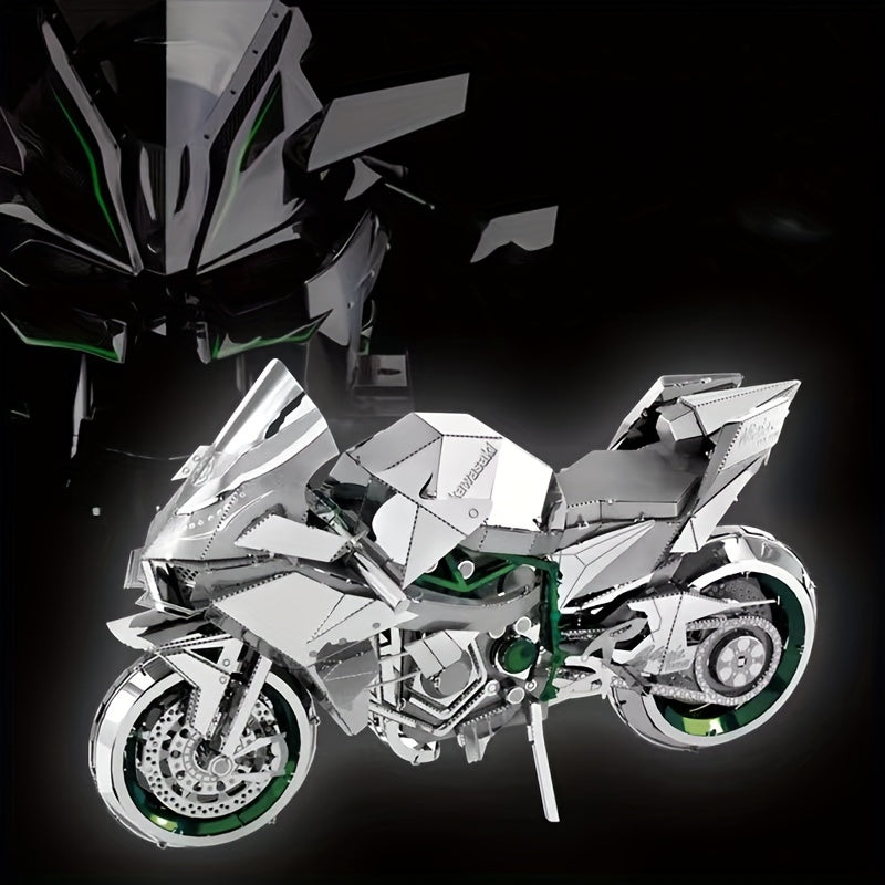 Metal Assembly Model DIY Puzzle Motorcycle Model Gift