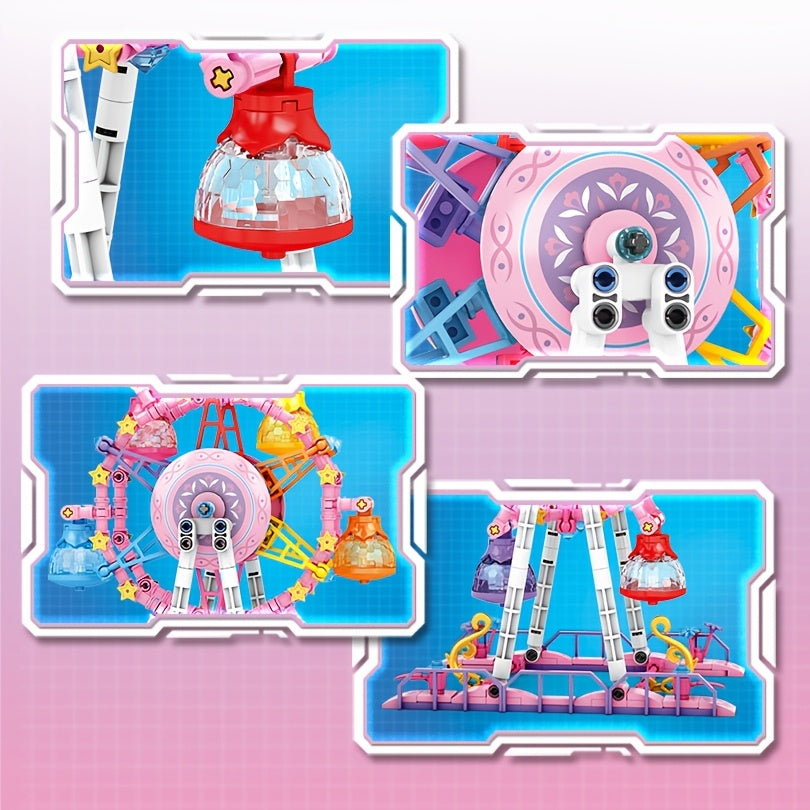 Dreamy Princess City Ferris Wheel Building Block Set