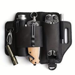 Leather Tool Case Pouch for Outdoor Camping