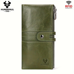 Guangzhou HUMERPAUL RFID Leather Women's Wallet Double Fold Zipper Closure
