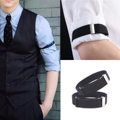 Men's Shortening Magic Cuff Retro Shirt Anti-Slip Rings
