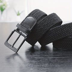 Men's Golf Braided Stretchy Belt Casual Elastic Belt for Jeans