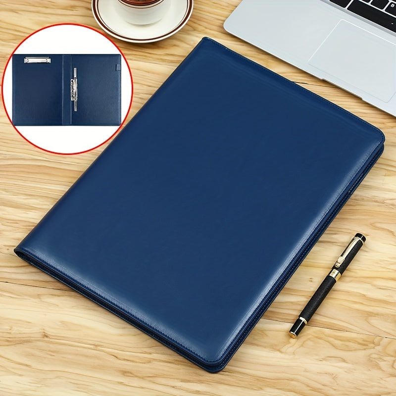 A4 Business Folder Faux Leather Storage Folder