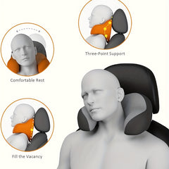 Memory Foam Neck Support Pillow for Car Seat and Office - Relieve Neck Pain