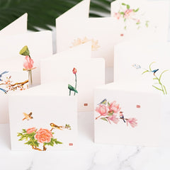 Chinese Style Flower And Bird Greeting Card Thank You Blessing