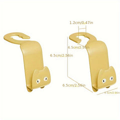 2pcs Car Hook Cartoon Car Decor Hook Headrest Seat Back Hidden Hook