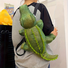 Plush Alien Backpack Furry Handbag Y2K Style Shoulder Bag