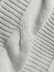 Cable Knit Open Front Sweater Cardigan