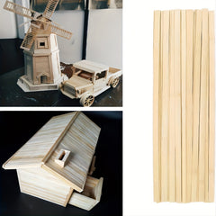Natural Bamboo Strips Craft Sticks 30/50pcs