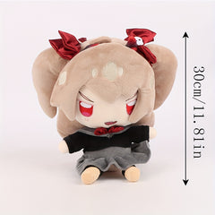 Neuro Sama Plush Toy Anime Girl Stuffed Animal with Red Bow & Dress Soft Plushie