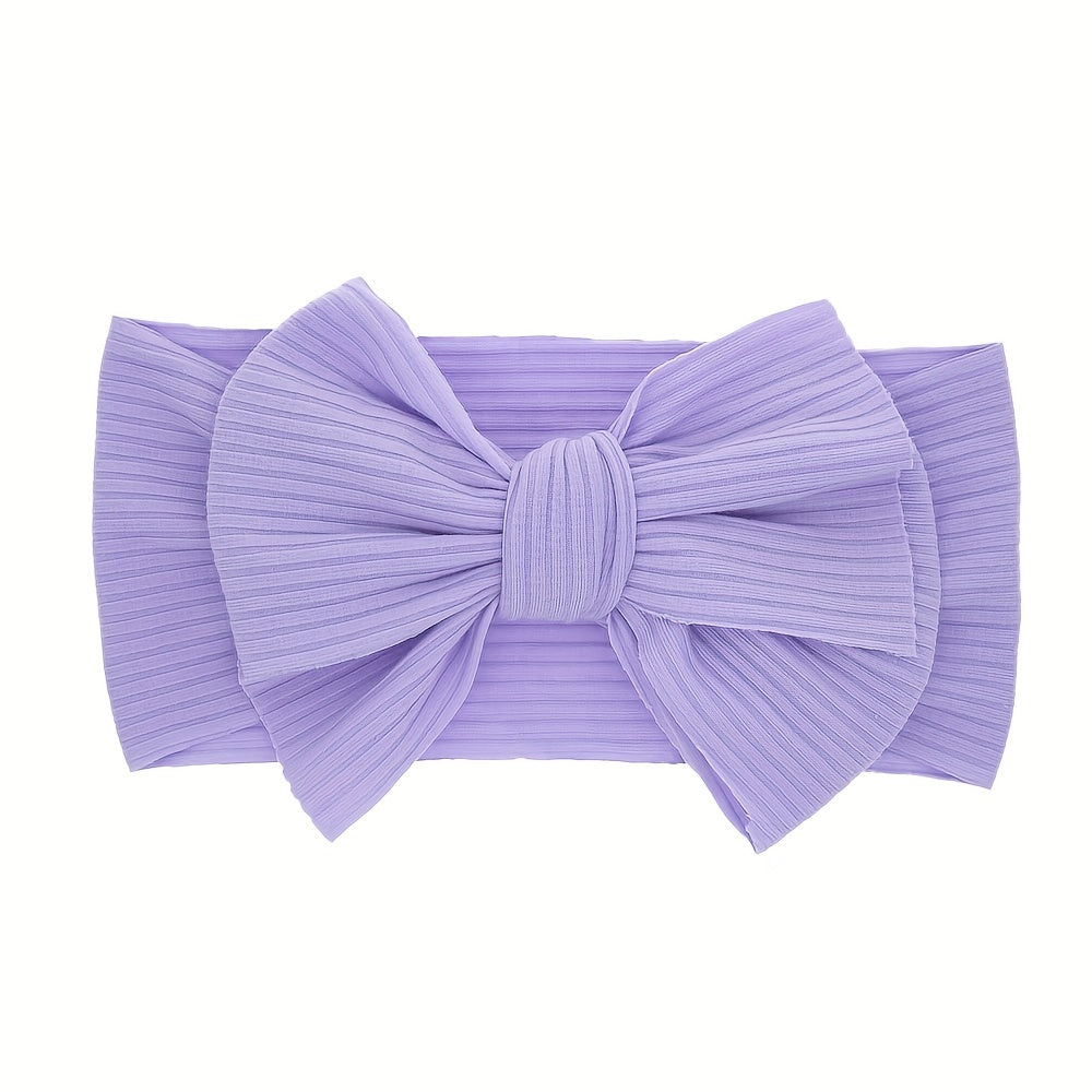 5pcs Soft Knotted Headband Bow Hairband for Girls Kids Baby