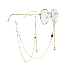 Colorful Rhinestone Glasses Chain with Pendant Mask Holder