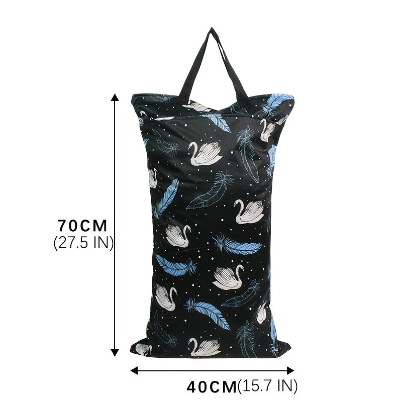 Mumsbest Large Waterproof Wet Dry Bag for Cloth Diapers