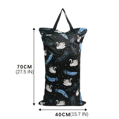 Mumsbest Large Waterproof Wet Dry Bag for Cloth Diapers