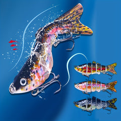 3pcs 6 segment Fishing Lure Jointed Bionic Bait