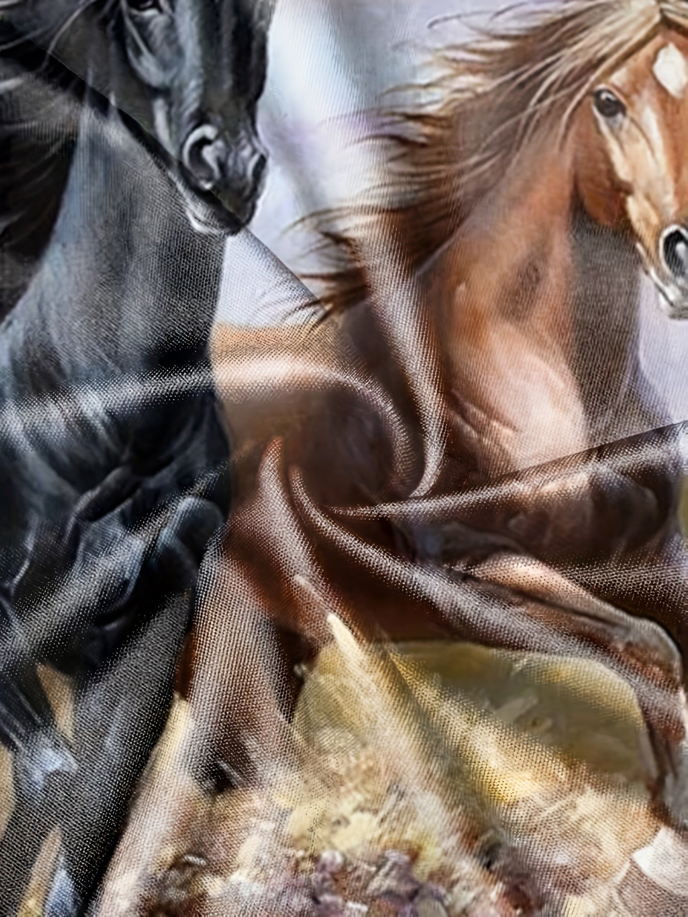 Men's Horse Graphic T Shirt 3D Digital Print Active Short Sleeve Tee