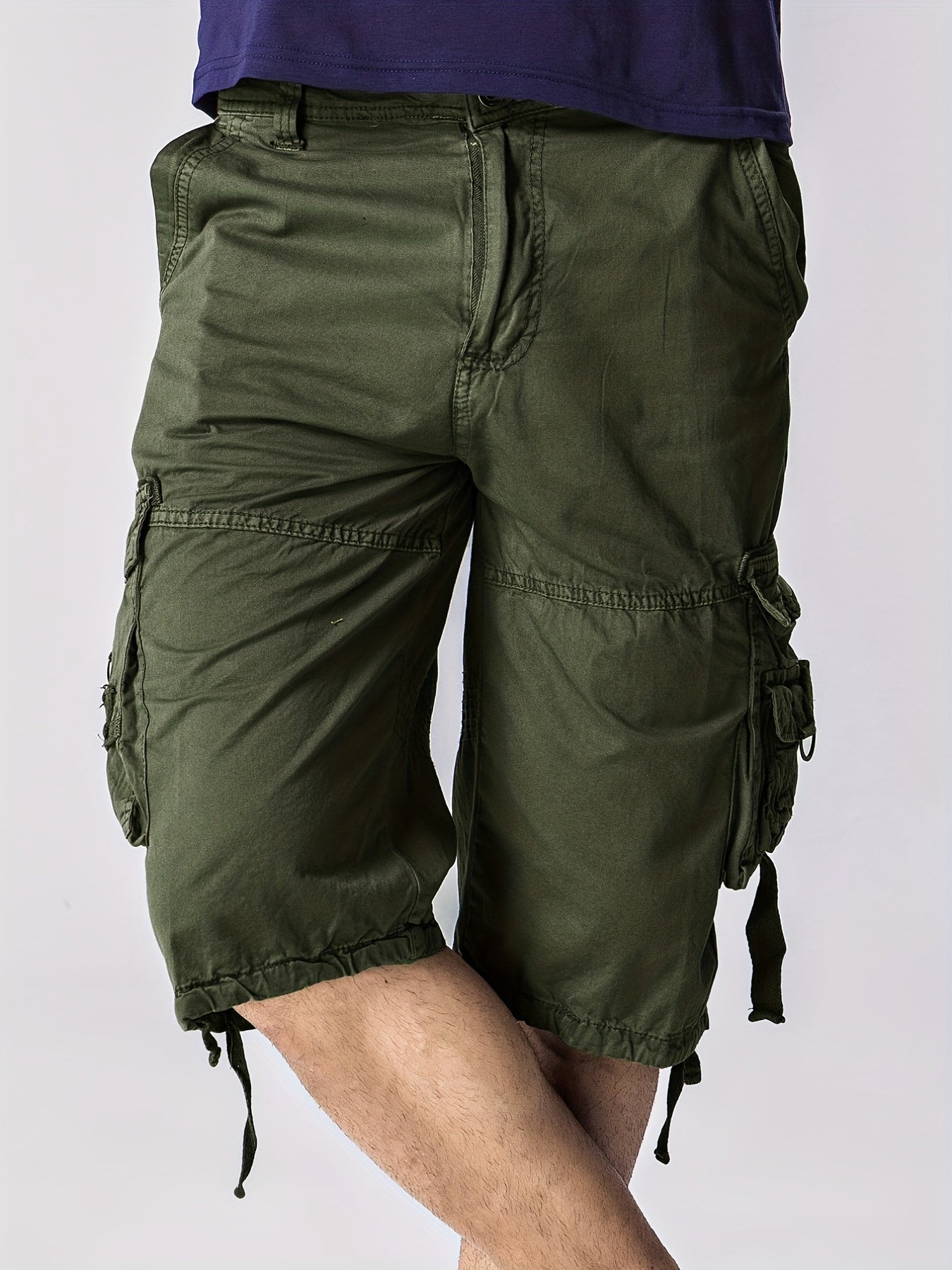 Men's Casual Cotton Cargo Shorts for Summer